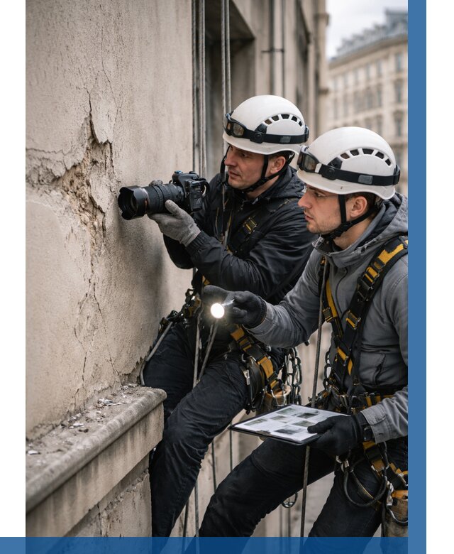 Фотофиксация дефектов фасада в Первоуральске от 4632 р. | ВЫСОТНИК-Прв