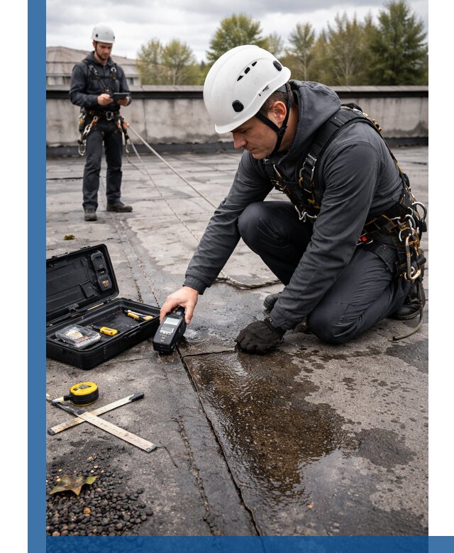 Обследование кровли на протечки и выявление дефектов в Первоуральске